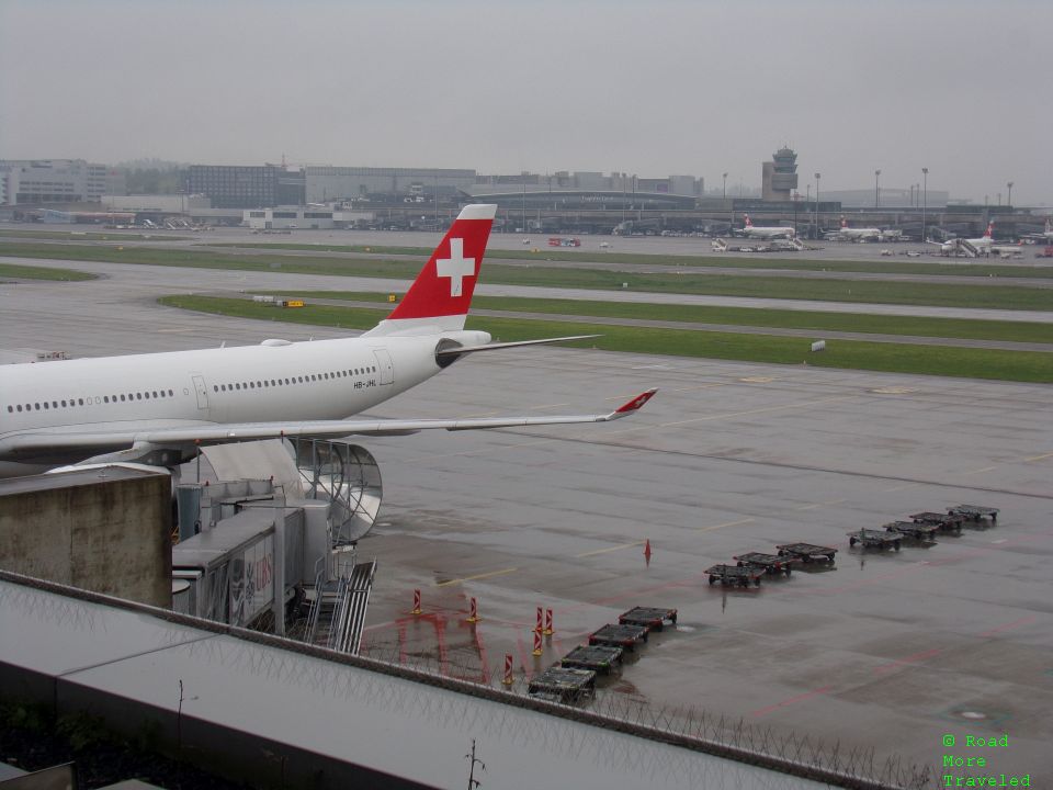 Ramp area at ZRH from E Gates observation deck