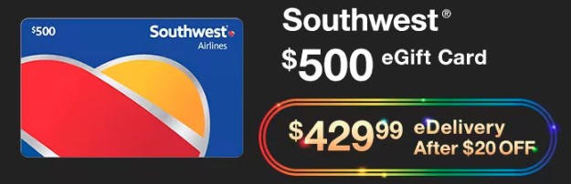Southwest Gift Cards On Sale At Costco
