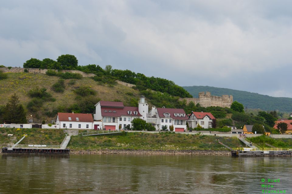 Twin City Liner Ferry from Vienna to Bratislava - passing Devinsky Hrad