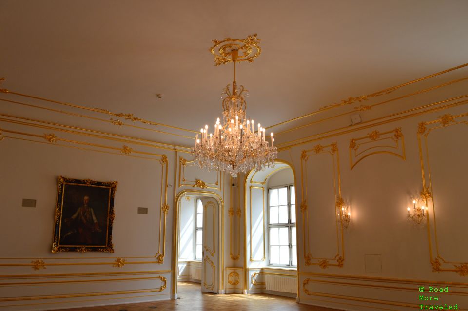 Walking tour of Bratislava Castle and Old Town - artwork and chandelier
