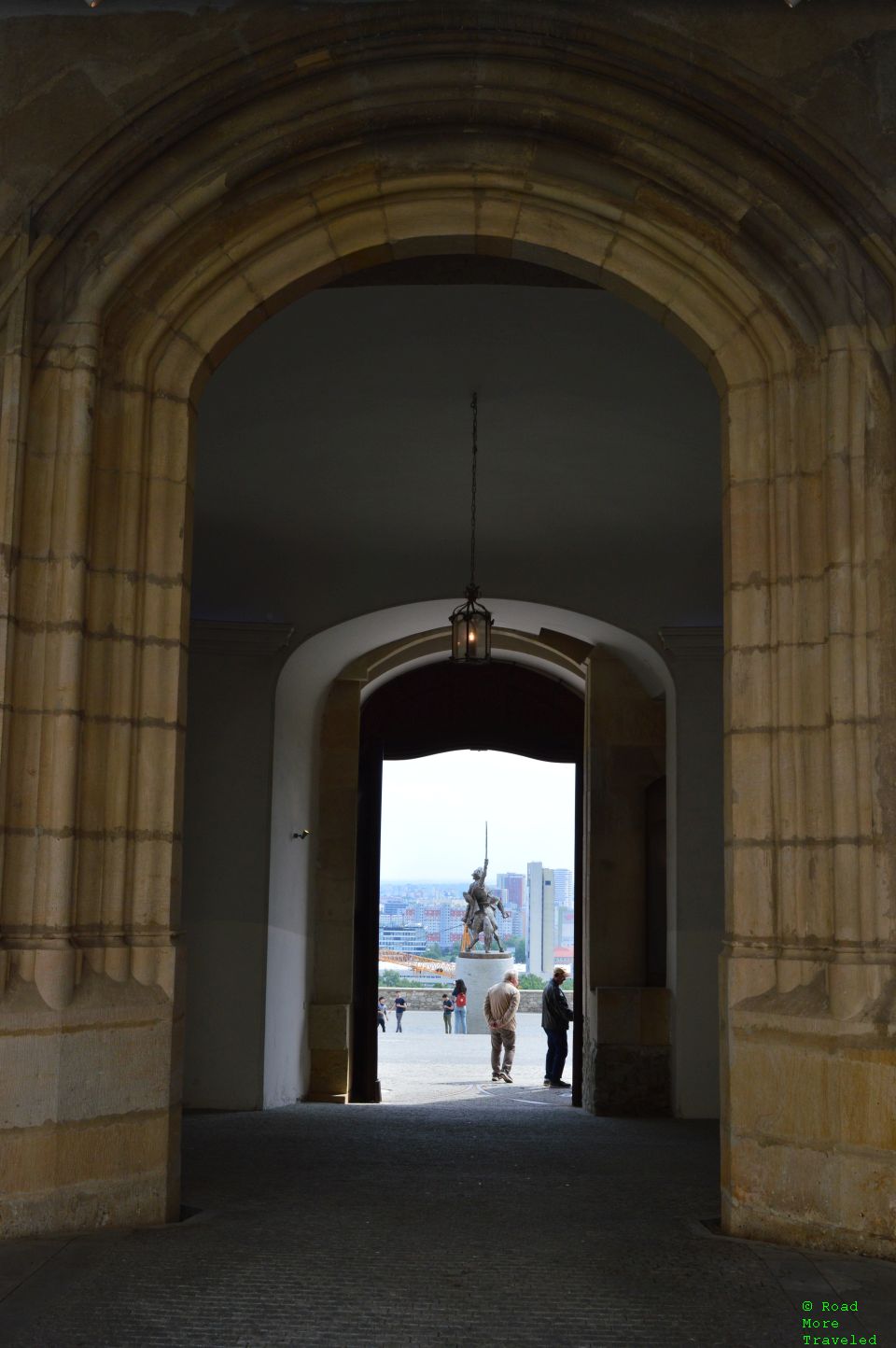 Doorway from courtyard to city overlook, Bratislava Castle