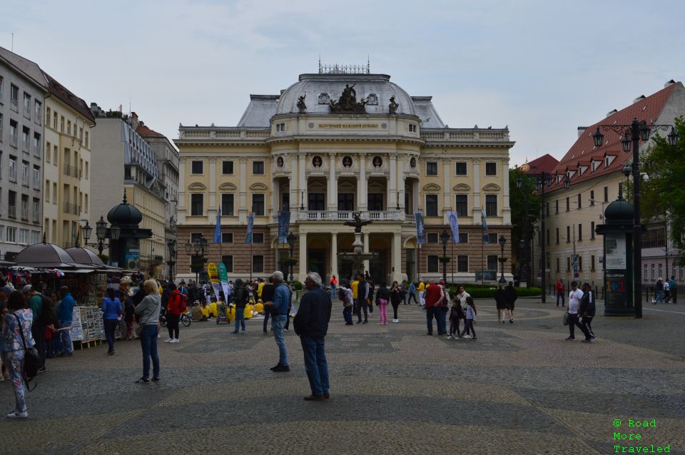 Walking Tour of Bratislava Castle and Old Town Bratislava - Slovak National Theater building