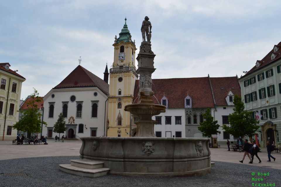 Walking Tour of Bratislava Castle and Old Town Bratislava - Maximilian Fountain