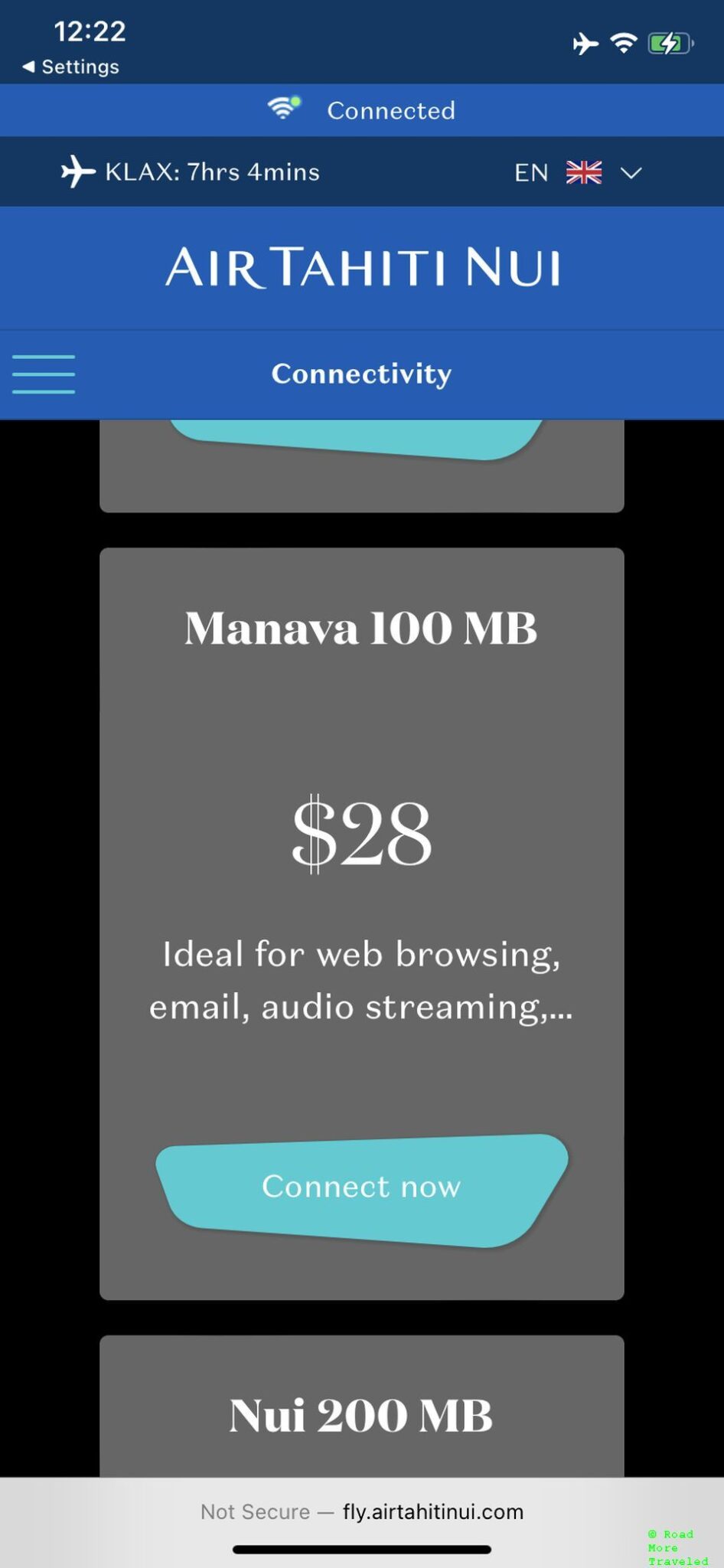 Air Tahiti 100MB WiFi prices