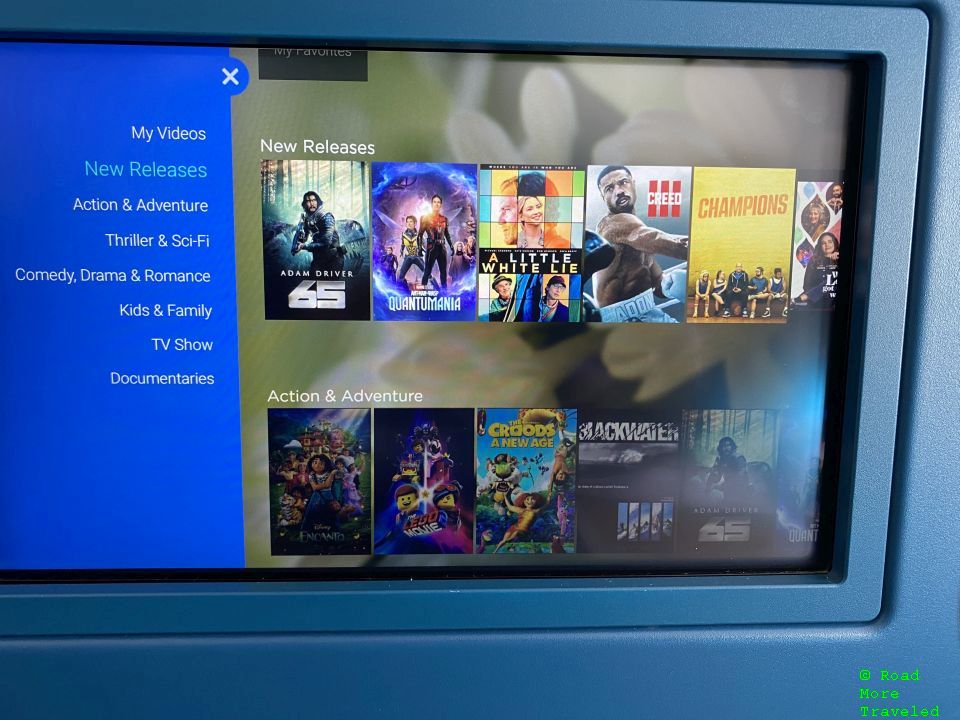 Air Tahiti IFE movies