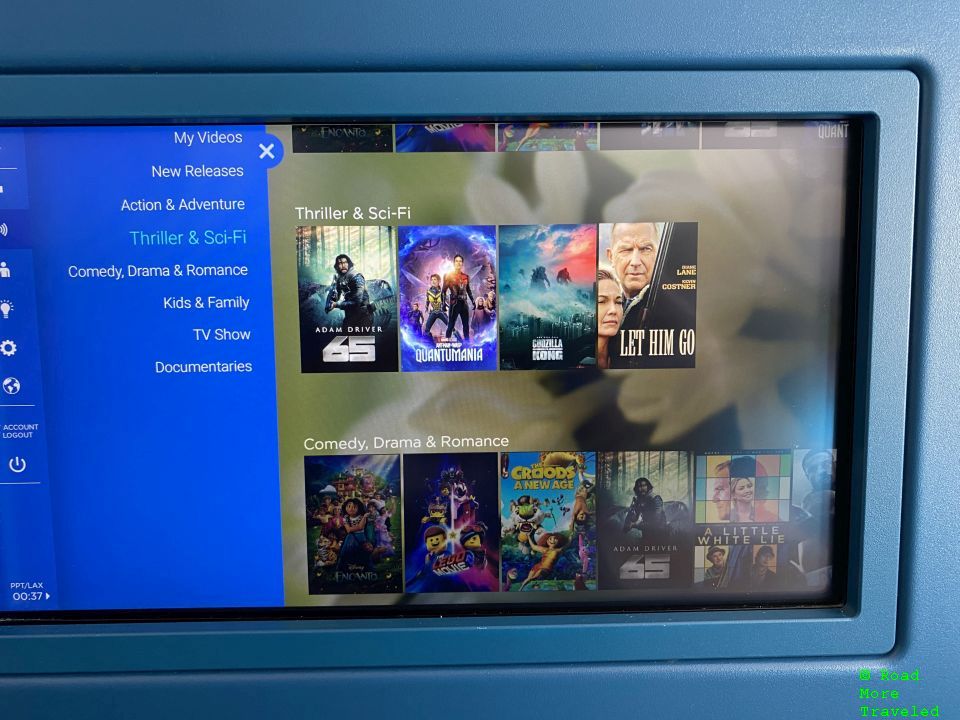 Air Tahiti Nui IFE - additional movies