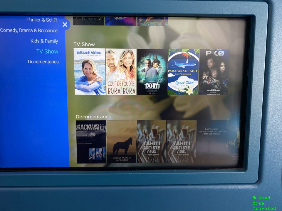 Air Tahiti Nui IFE - TV shows and documentaries