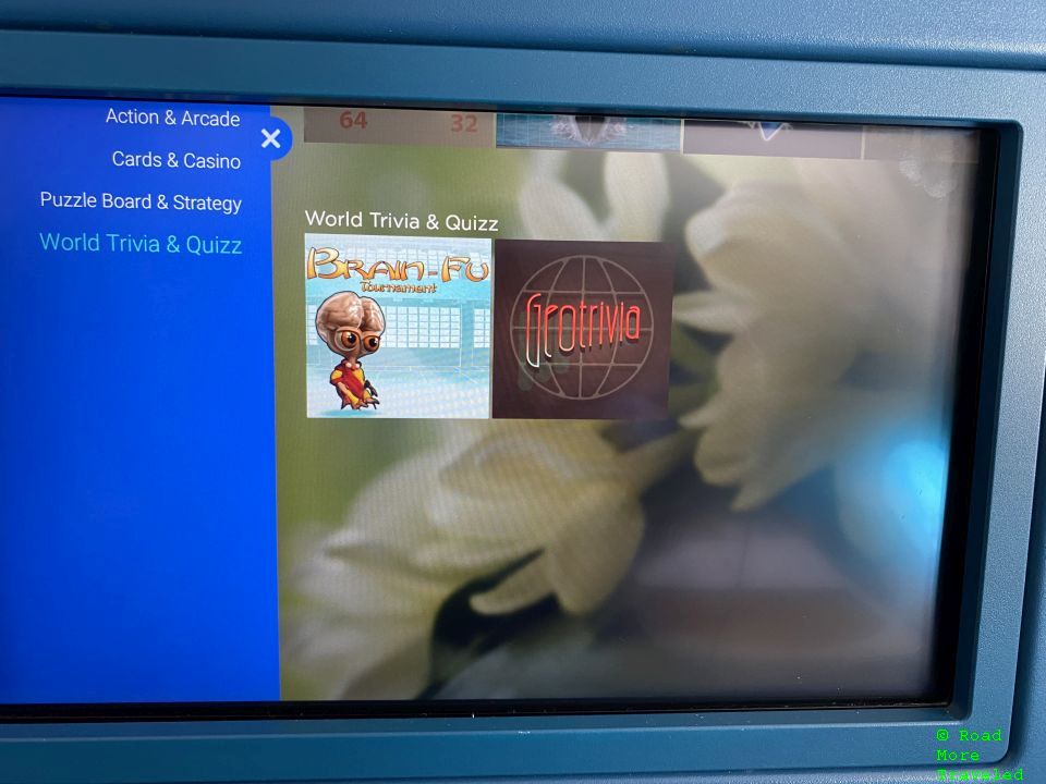 Air Tahiti Nui IFE - trivia games