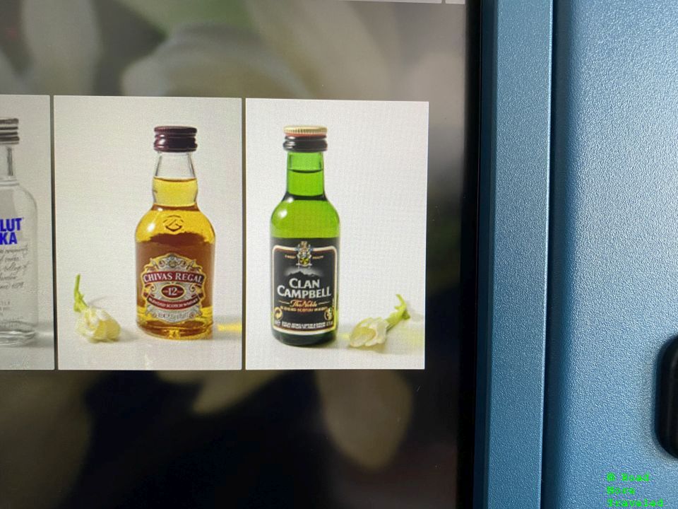 Air Tahiti Nui Business Class whisky