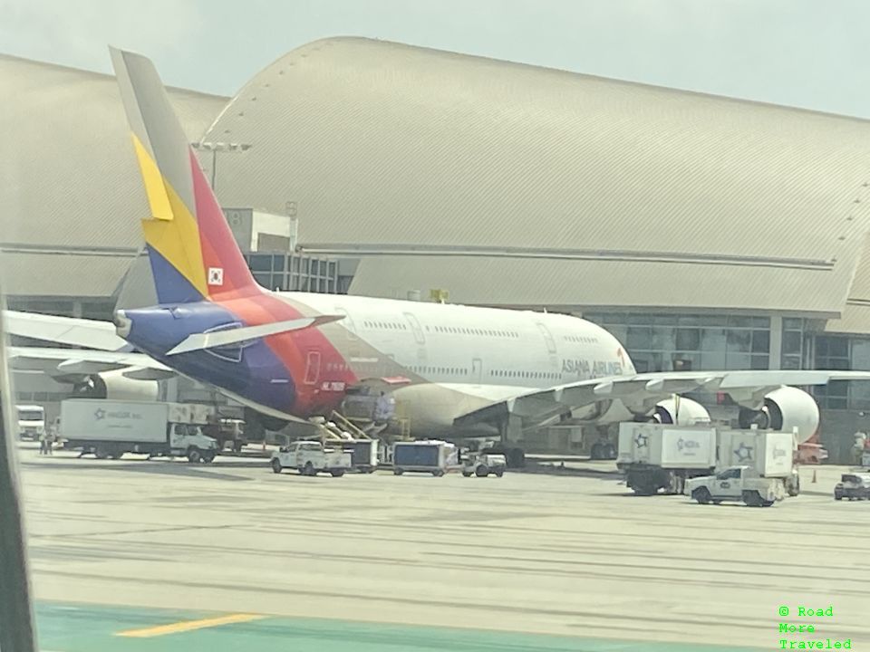 Asiana Airlines A380 at LAX