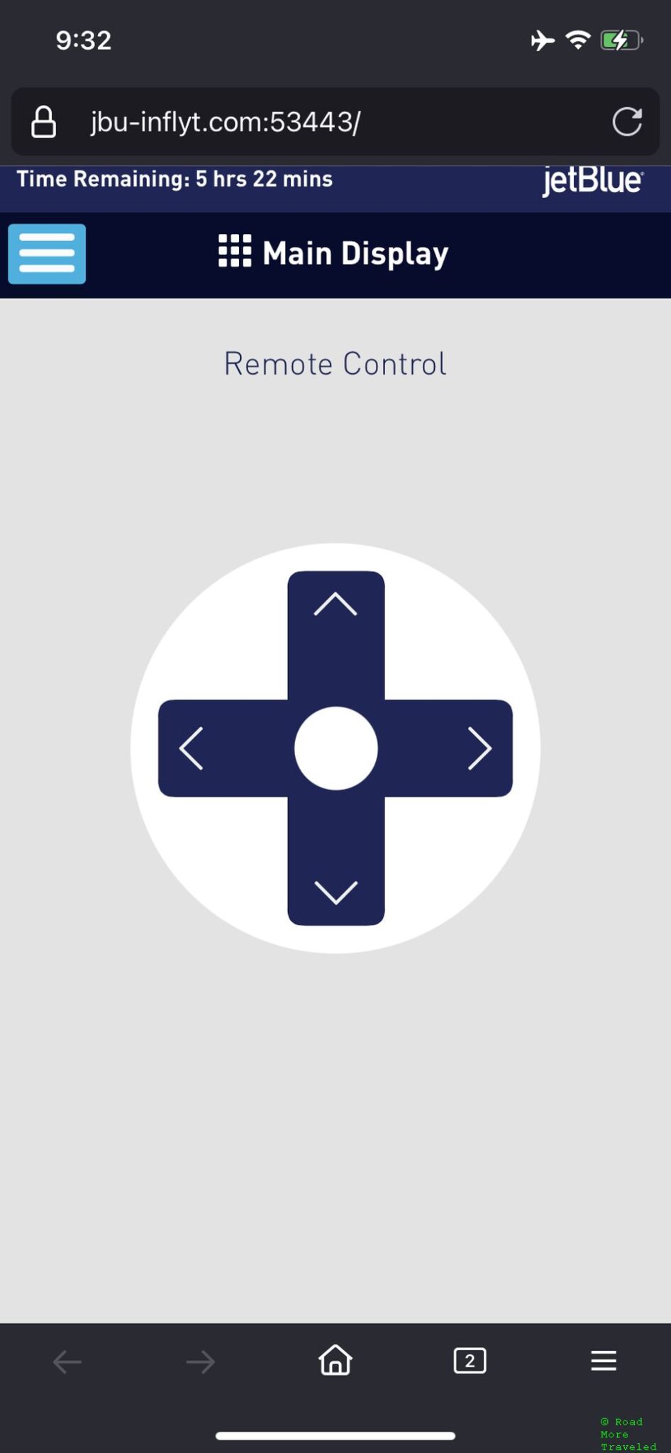 jetBlue phone remote