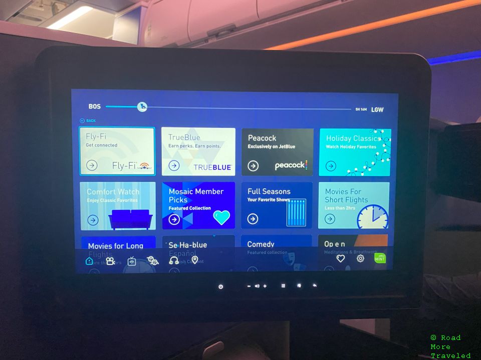 jetBlue IFE entertainment collections