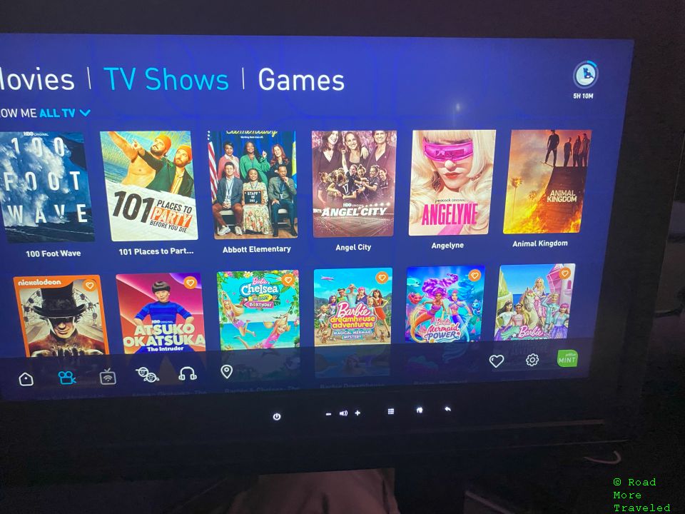 jetBlue IFE movies and TV