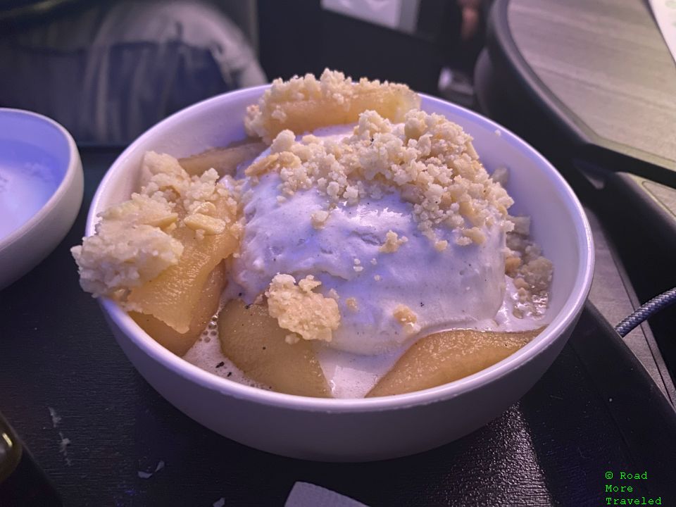 jetBlue A321neo Mint Business Class - dessert