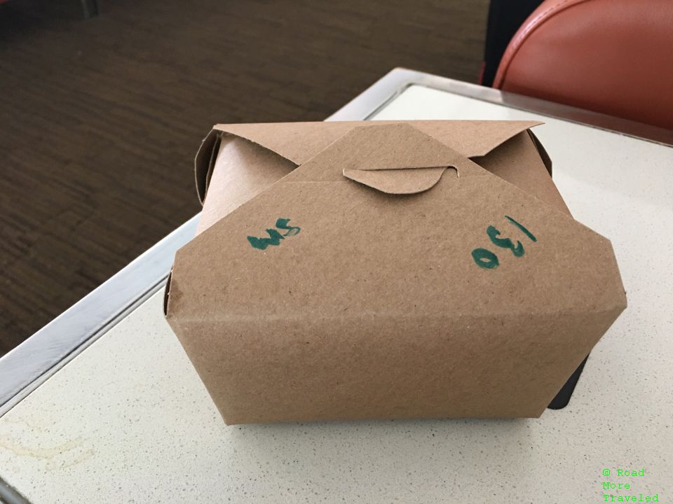Air Canada Maple Leaf Lounge YYZ international - food box
