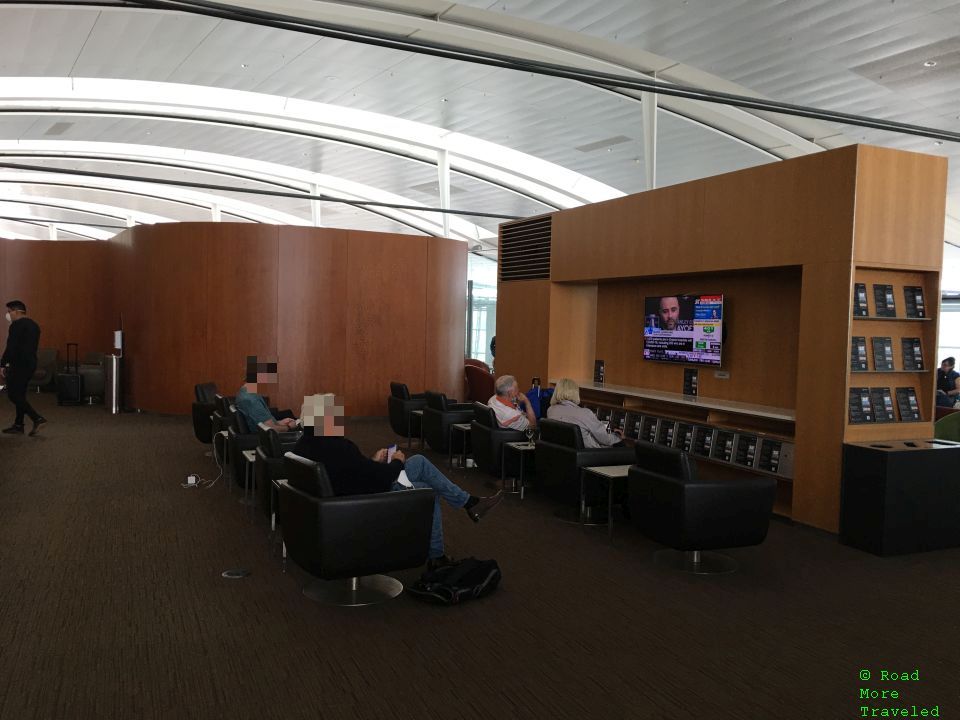 Air Canada Maple Leaf Lounge YYZ International - TV viewing area