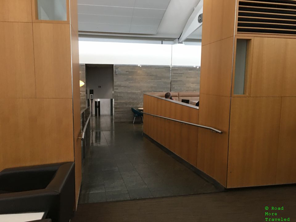 Air Canada Maple Leaf Lounge YYZ International walkway to dining area