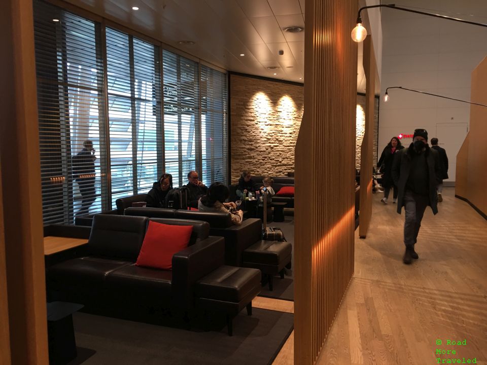SWISS Business Lounge Zurich A Gates - ground floor seating