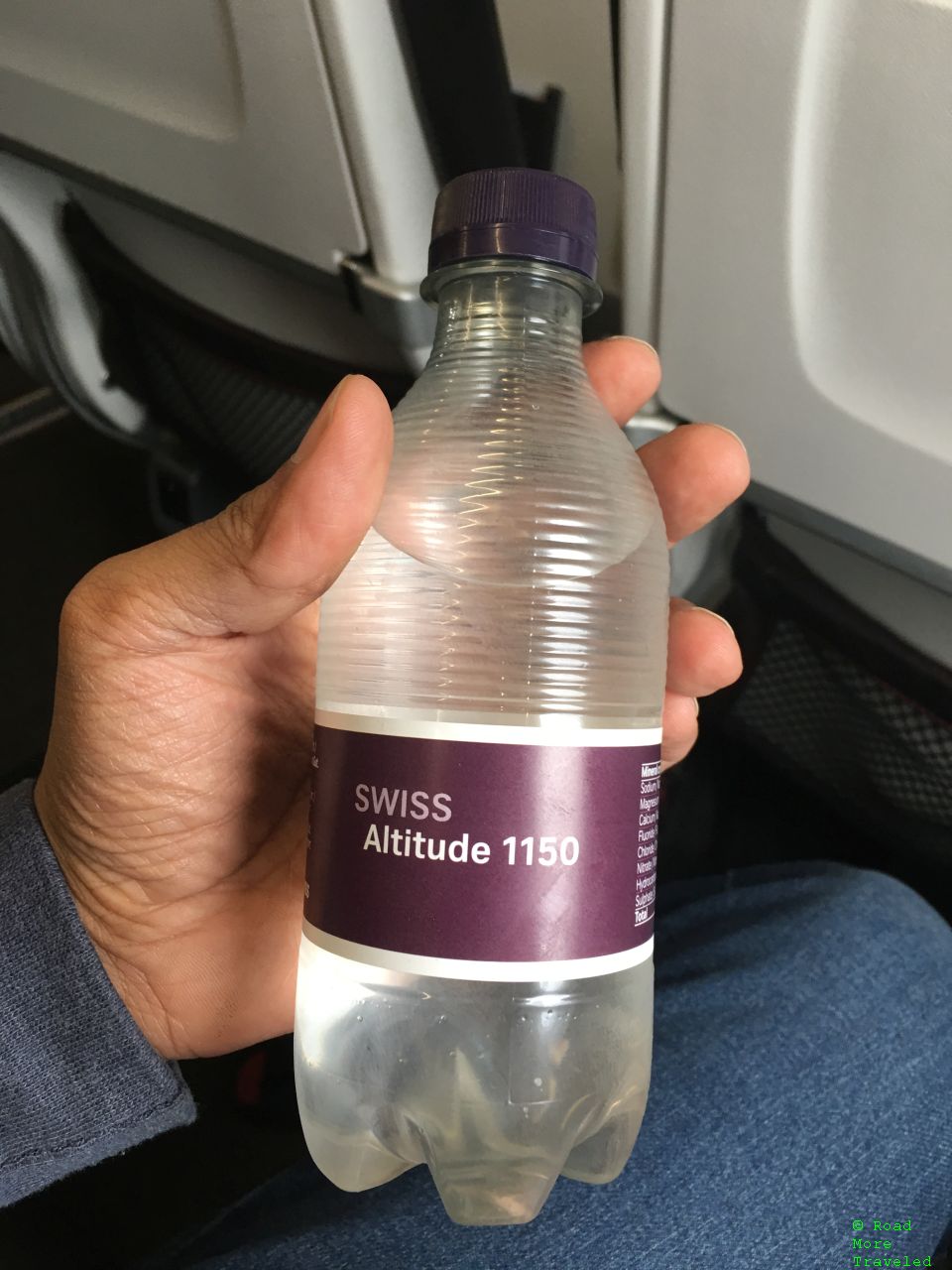 Water bottle in SWISS Business Class