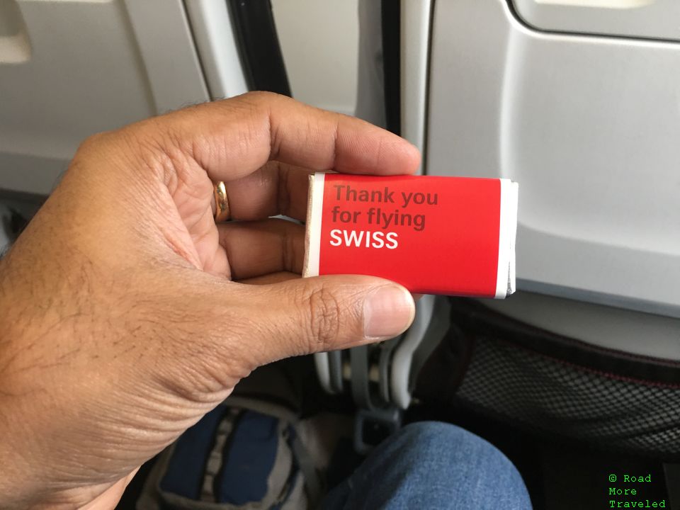 SWISS Business Class chocolate bar