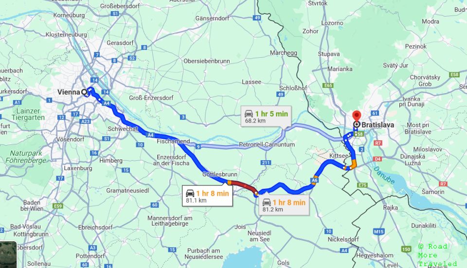 Vienna to Bratislava