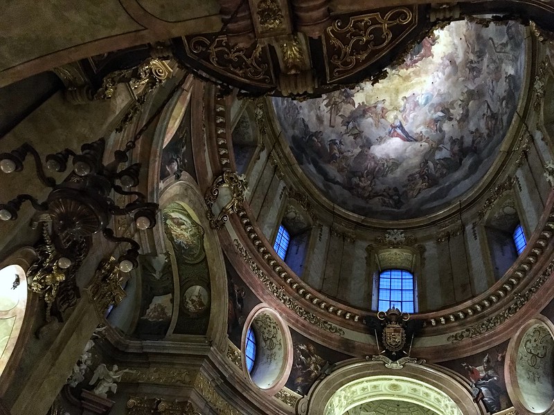 Frescoes on dome of Peterskirche, Vienna