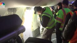 a group of people in a plane