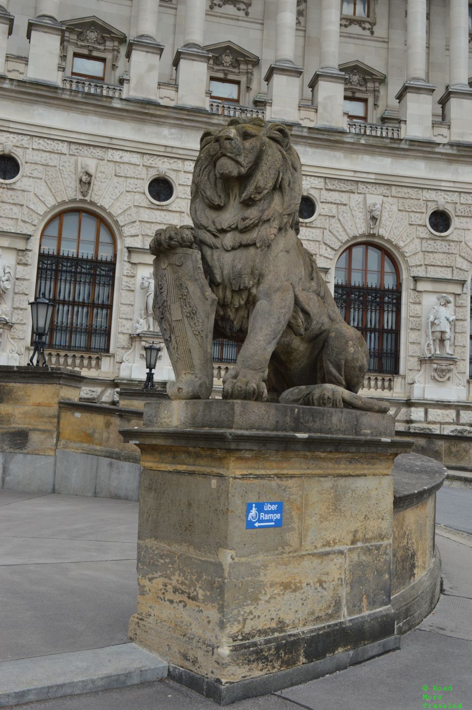 Hofburg Palace lion statue