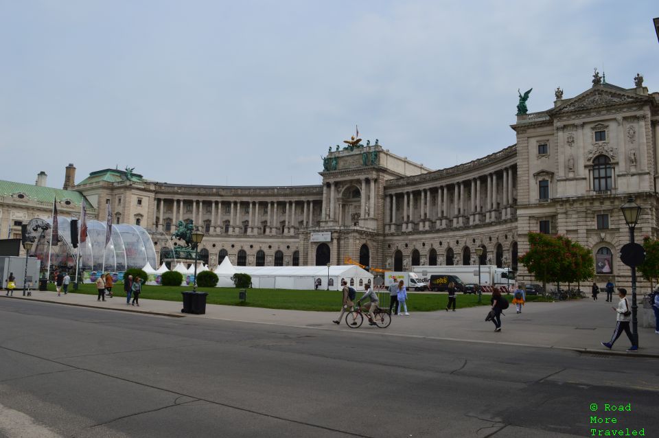 Panorama of Neue Berg Wing, Hofburg Palace, Vienna