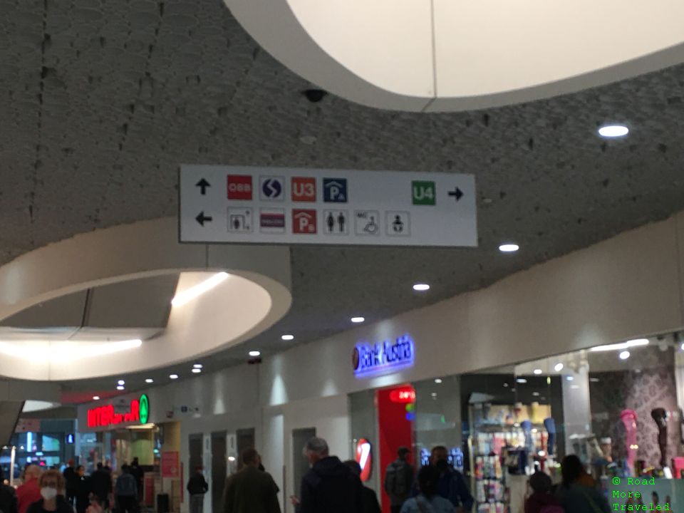 Exit to street and Vienna Underground - Wien Mitte