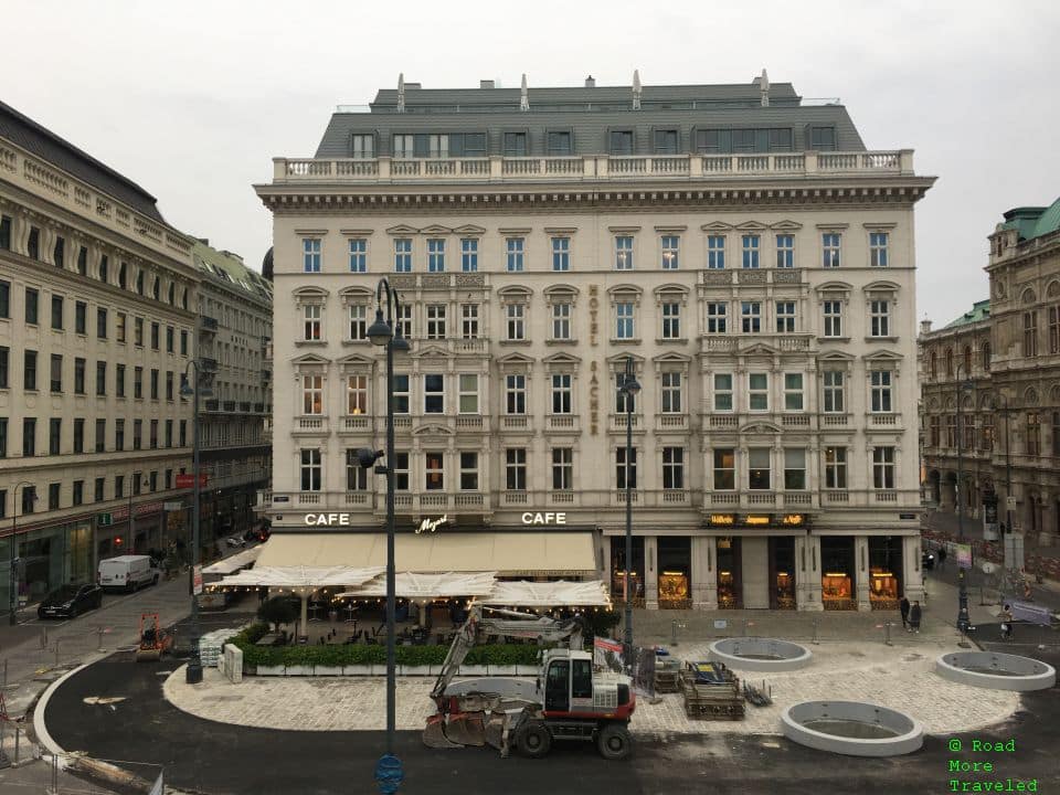 Back of Hotel Sacher, Wien, from Albertina