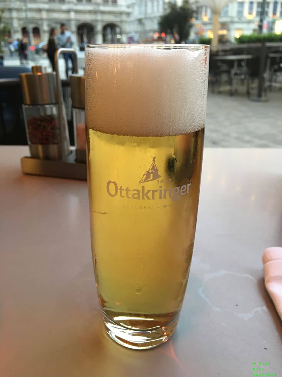 Enjoying a spring weekend in Vienna - Ottakringer beer at Cafe Mozart