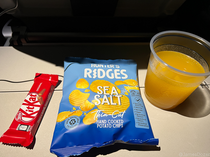 a bag of chips and a drink