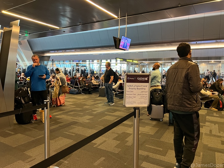 people in an airport