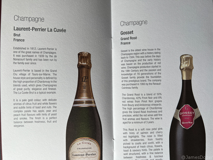a book with a picture of a bottle of champagne