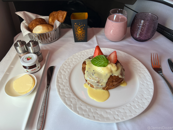 a plate of food on a table