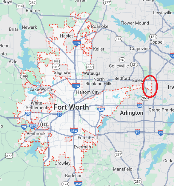 Site of Midway/GSW Airport, Fort Worth, Texas