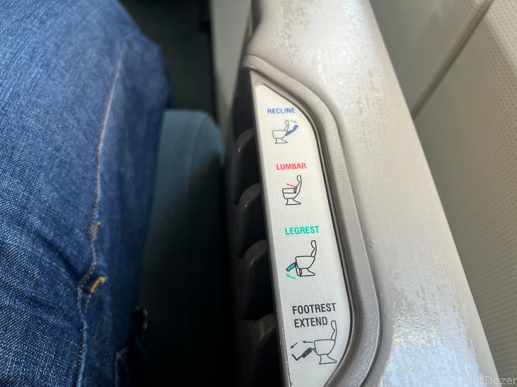 a close up of a seat