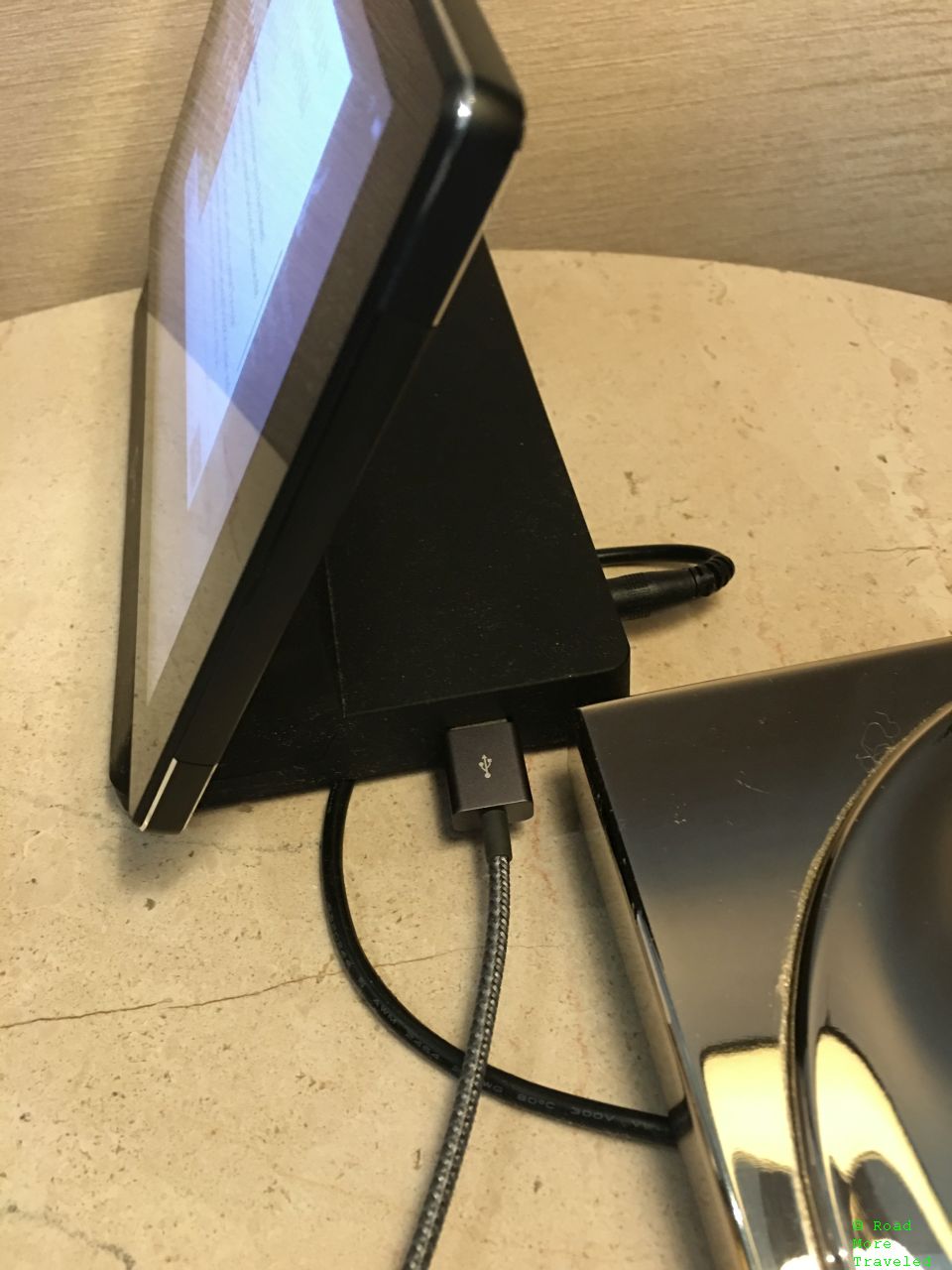 Palais Hansen Kempinski tablet and USB port