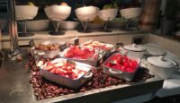 Palais Hansen Kempinski bacon/sausage/tomatoes