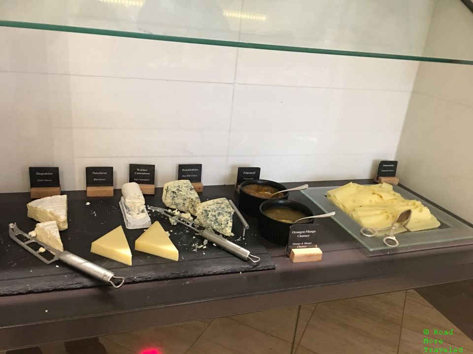Palais Hansen Kempinski breakfast cheeses