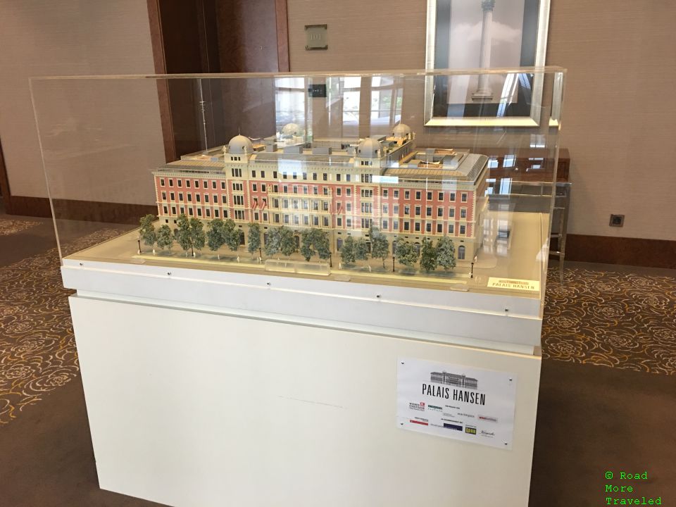 Scale model of Palais Hansen Kempinski
