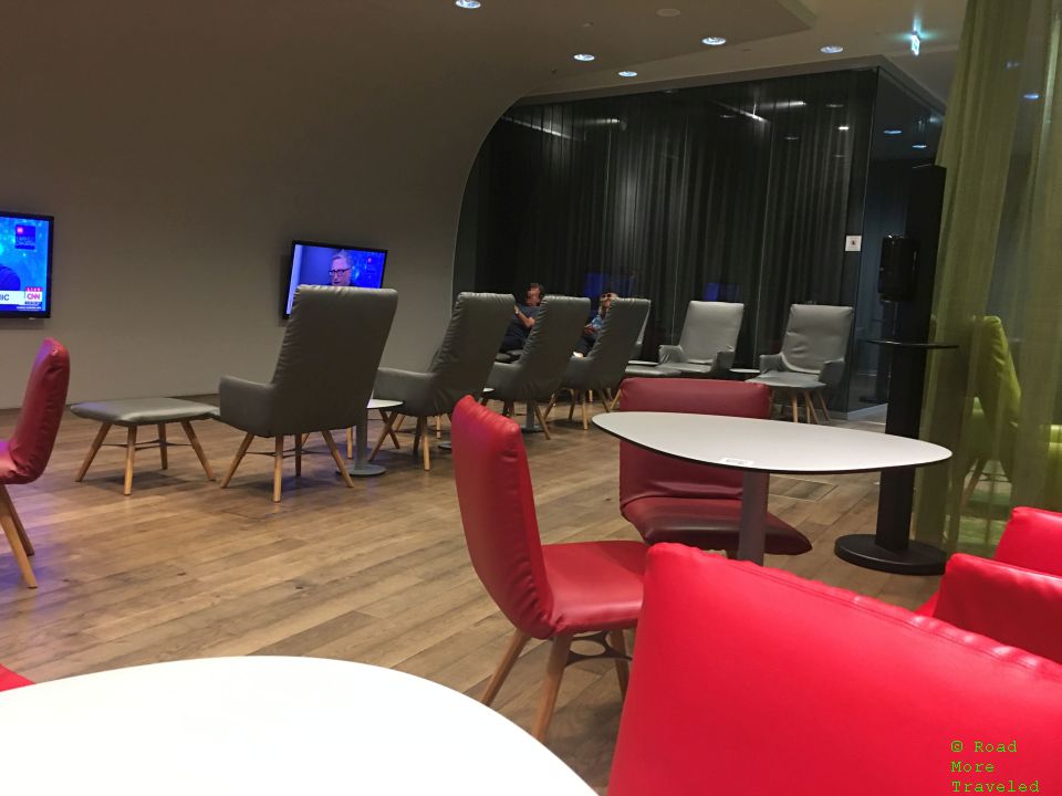 Lounge seating in Vienna Business Lounge (VIE F Gates)