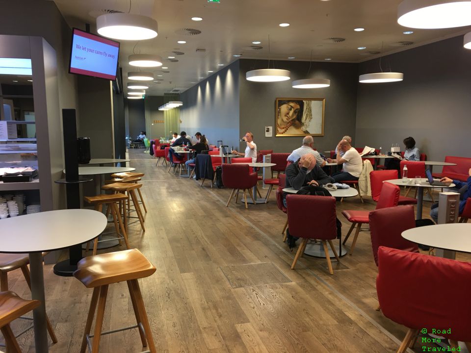 Austrian Business Lounge additional dining area seating (VIE F Gates)
