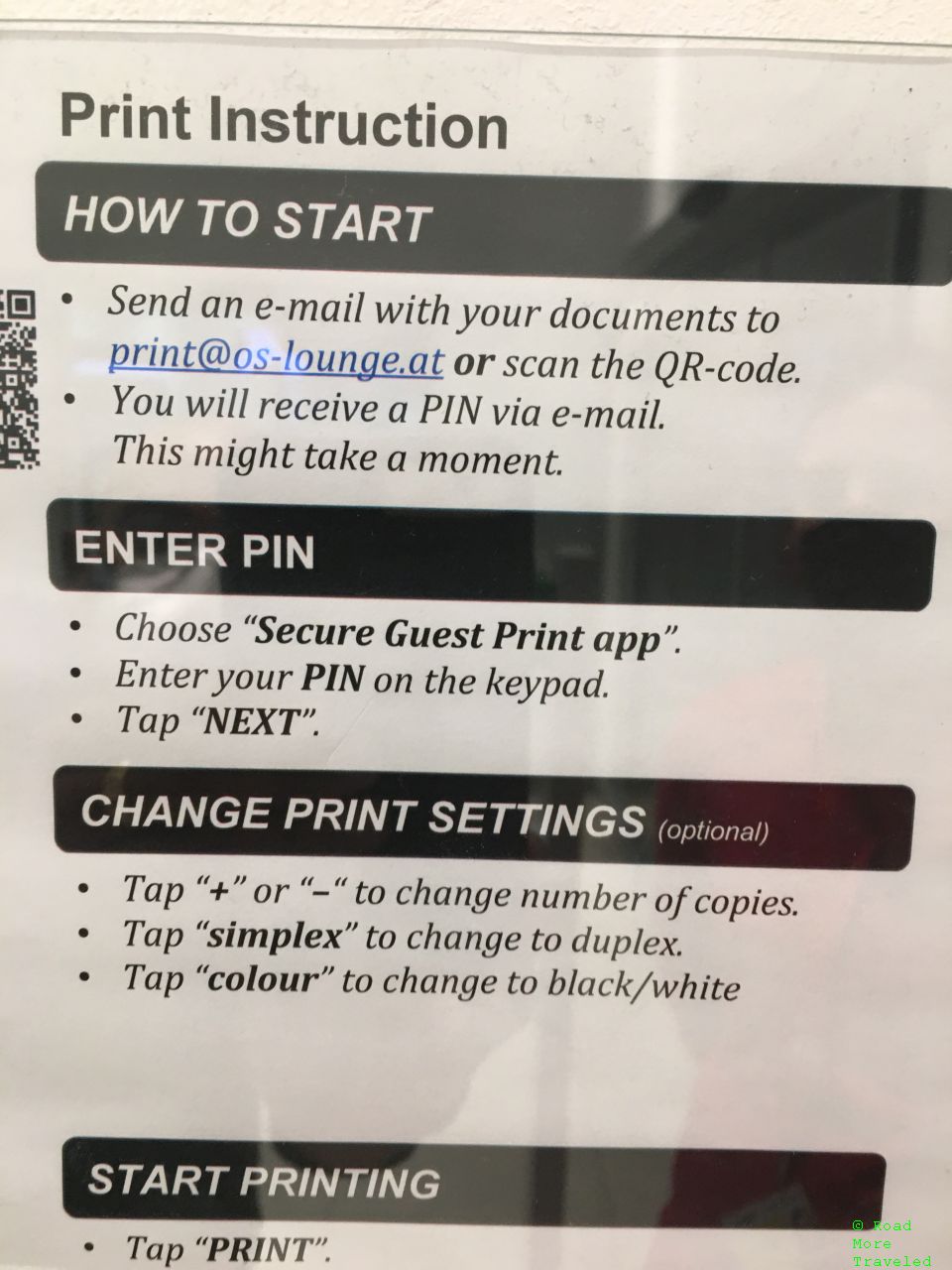 Austrian Business Lounge Vienna F Gates - wireless printing
