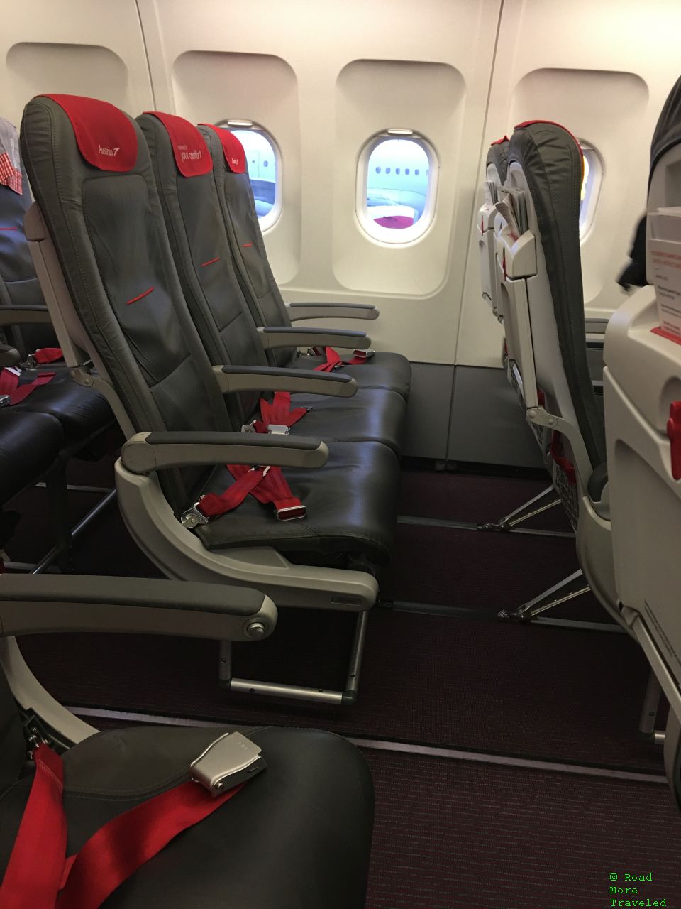 Austrian A321 Business Class seating row