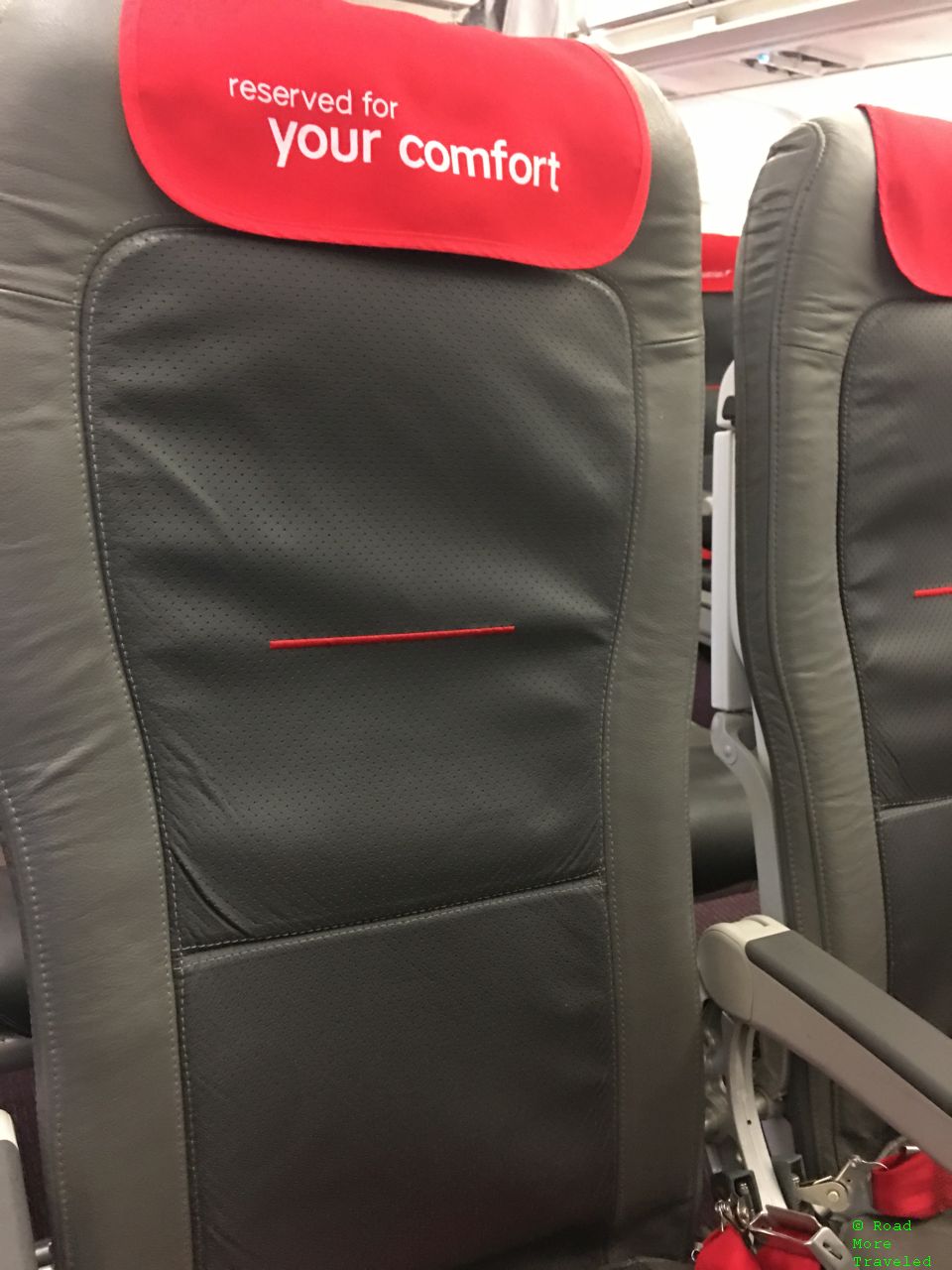 Blocked middle seat in Austrian Business Class