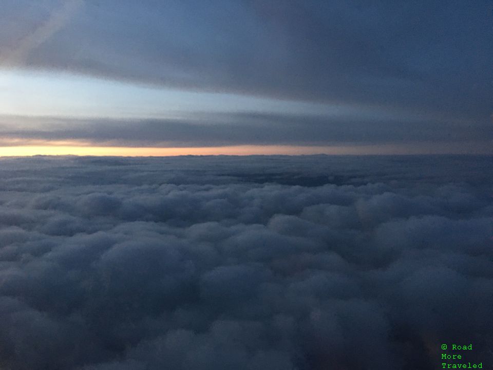 Sunset leaving Vienna
