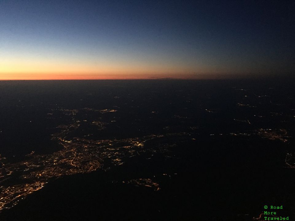 Sunset over southern Germany