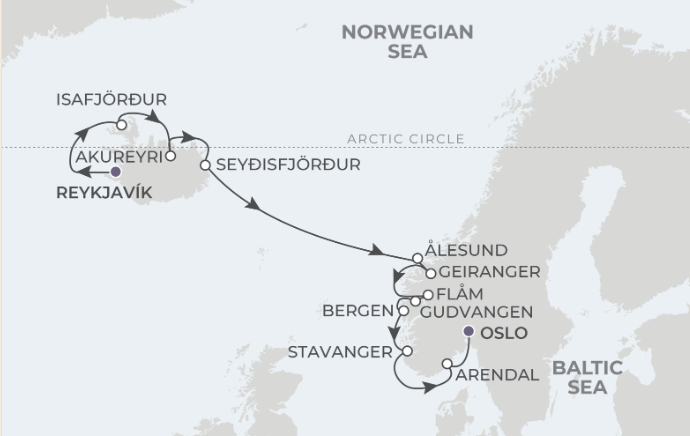 a map of a route